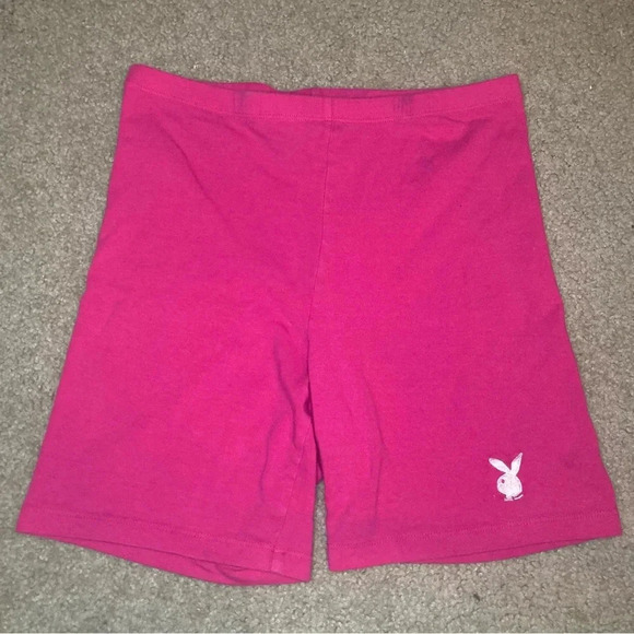 Playboy X Pacsun Hot Pink Biker Shorts Size Small - Picture 1 of 6